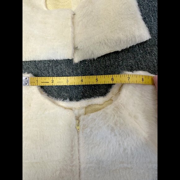 Vintage White Bunny Rabbit Costume w wired Ears Halloween Easter Short Adult - Picture 8 of 16